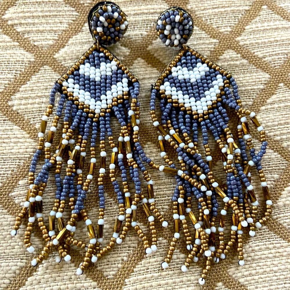 Boho beaded earrings